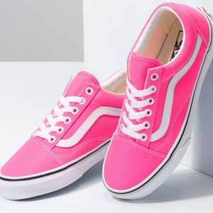 VANS Ward Neon Pink Women's 10 New